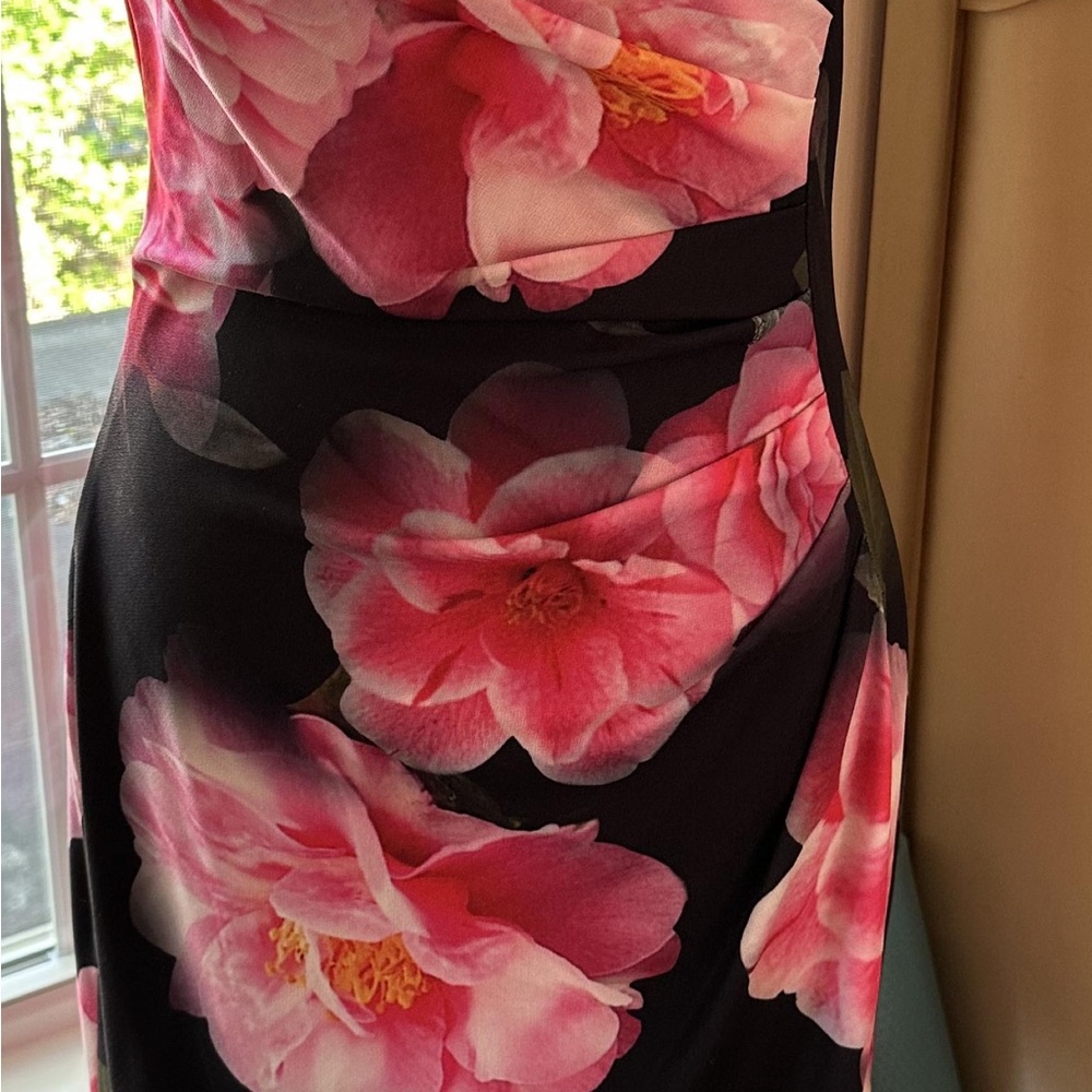 Karl Lagerfeld Paris Pink Floral Sheath Dress Size 4